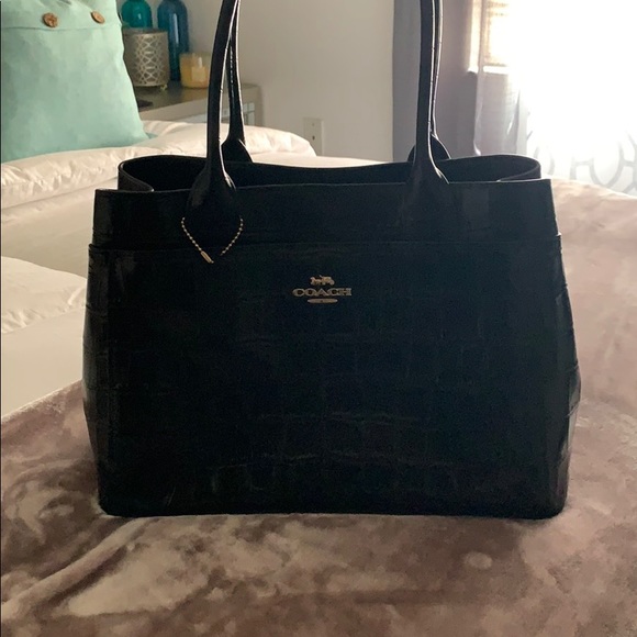 Croc coach purse